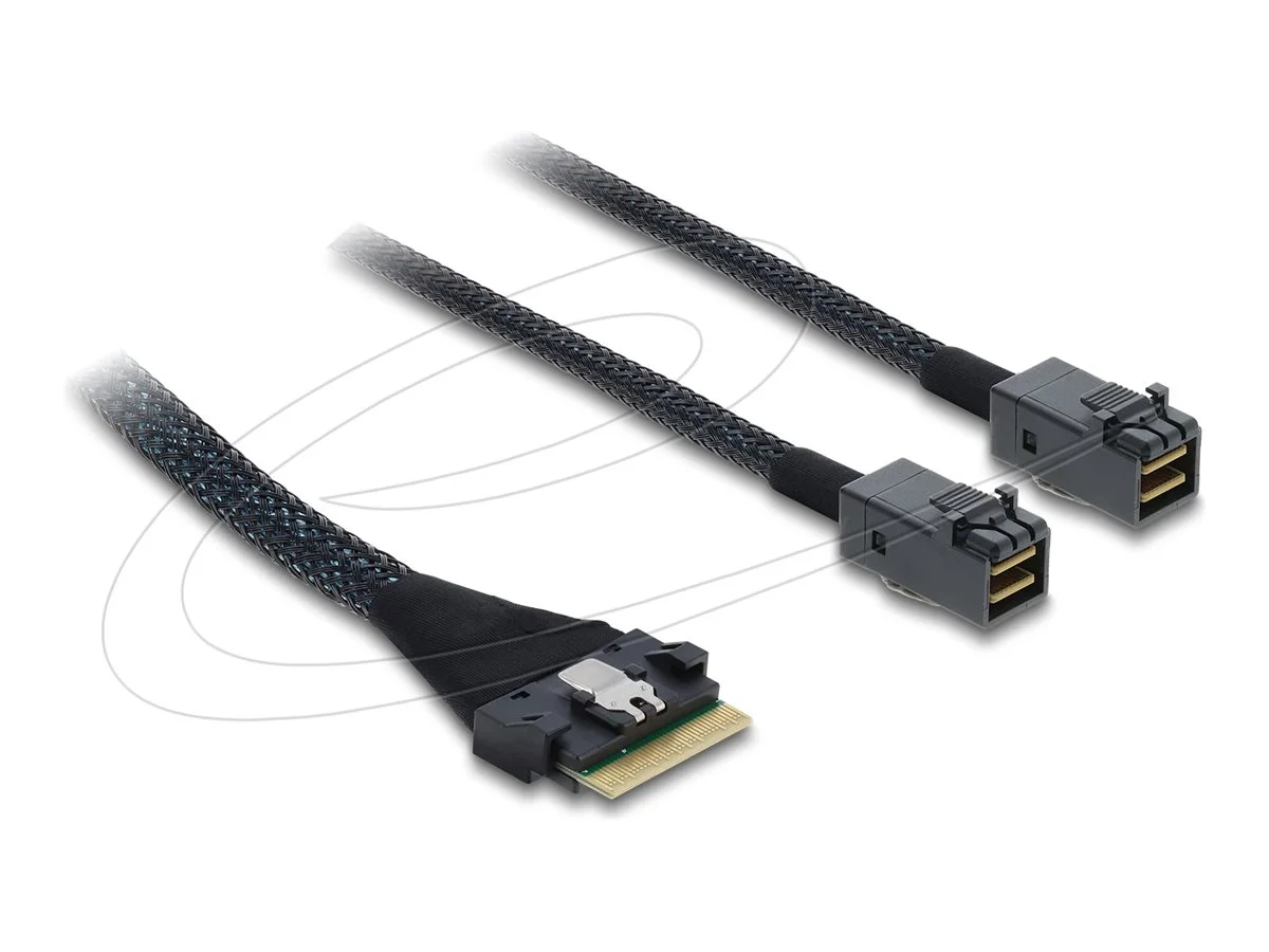 DELOCK PCIe 4.0 Kabel Slim SAS SFF-8654