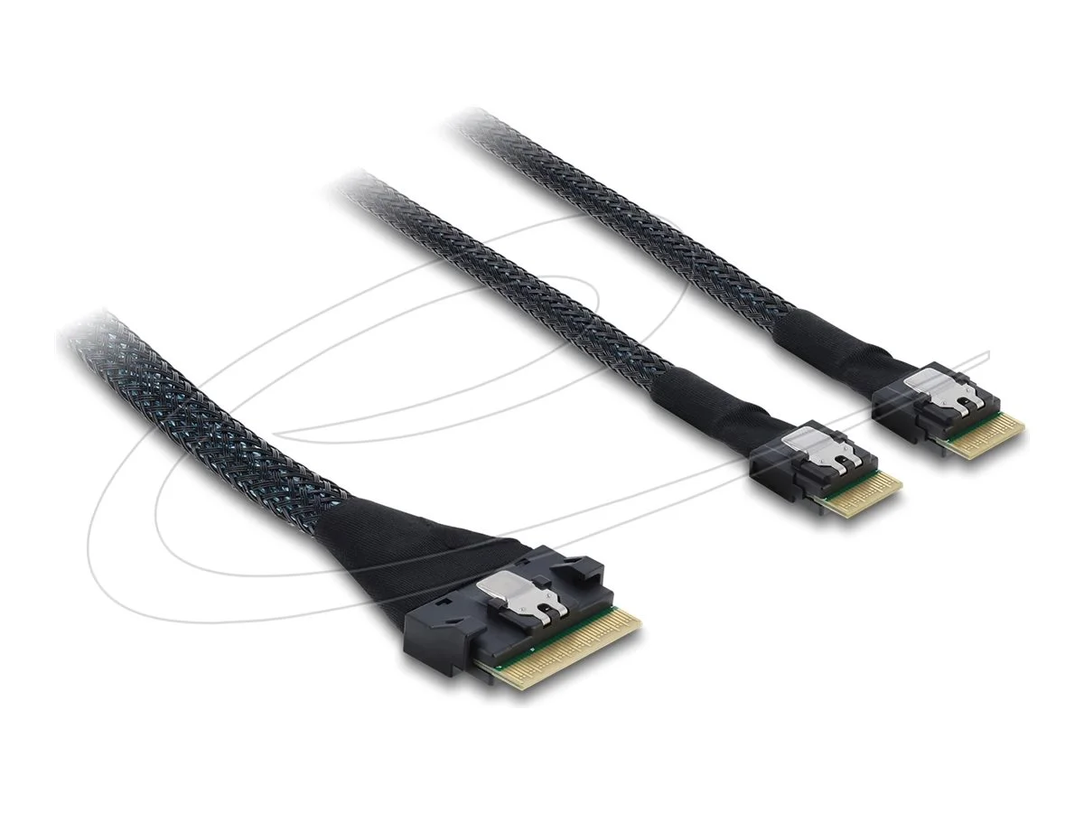 DELOCK PCIe 4.0 Kabel Slim SAS SFF-8654