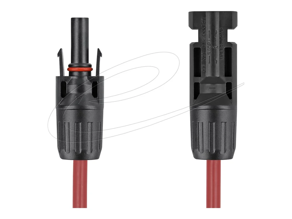 DELOCK DL4 Solar Kabel 4mm 1m rot