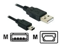 DELOCK Kabel USB2.0 miniB Stand 5-P 0,7m