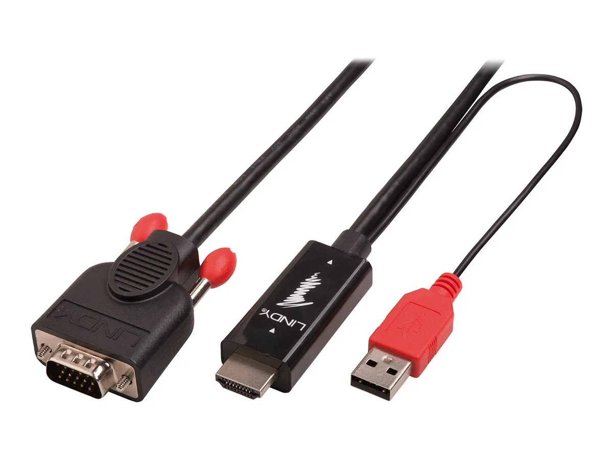 LINDY Kabel HDMI an VGA aktiv 2m