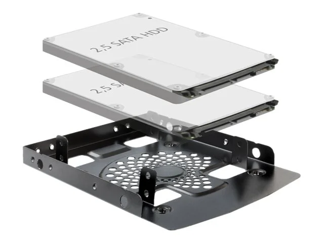 DELOCK Einbaurahmen 3,5 > 2 x 2,5 HDD