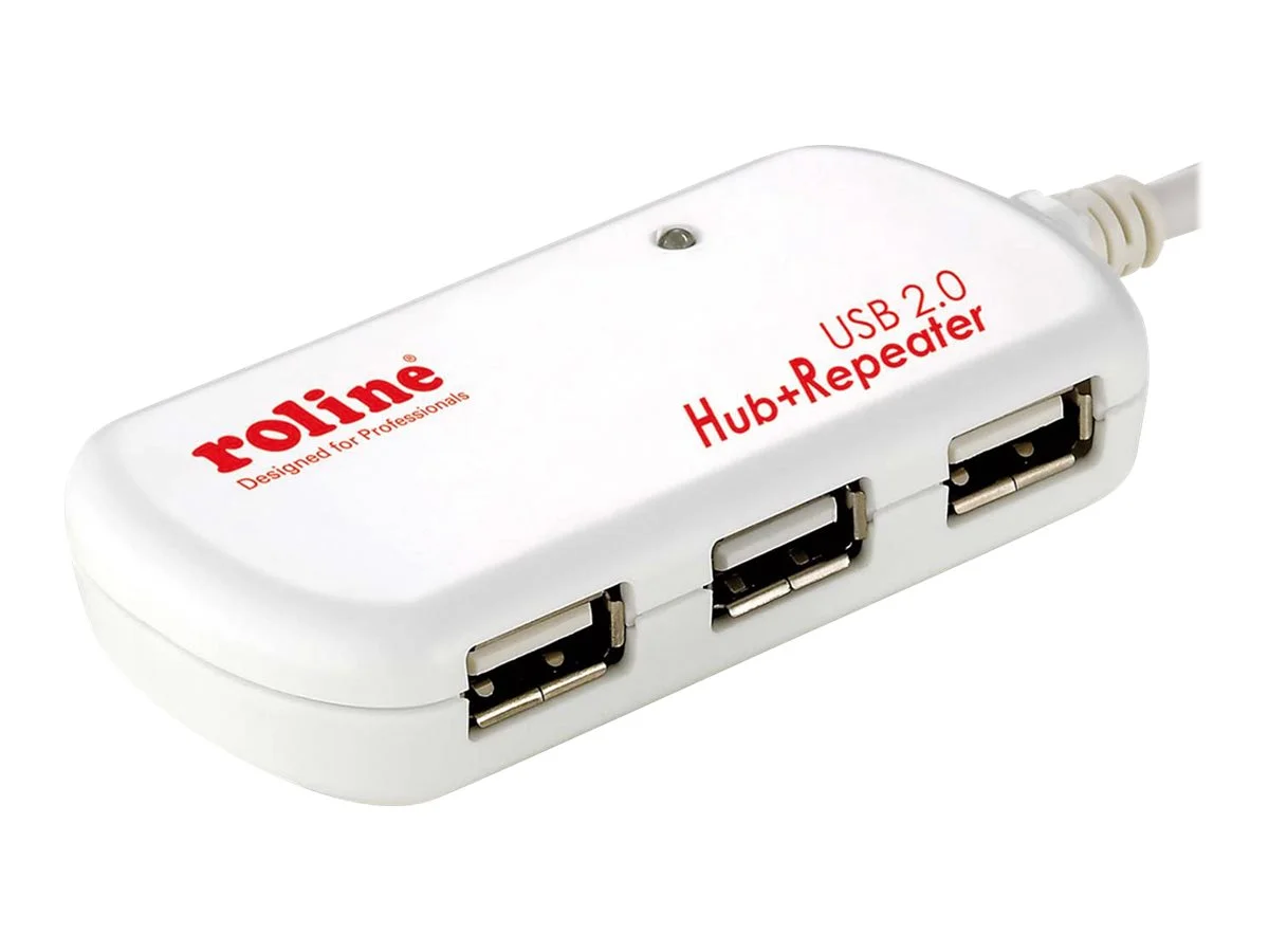 ROLINE USB 2.0 4-Port Hub Repeater 12m