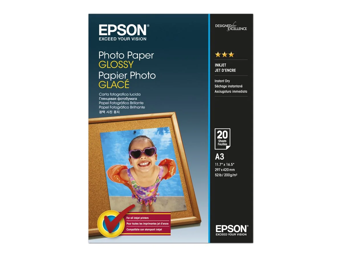 EPSON Photo Paper Glossy A3 20 sheets