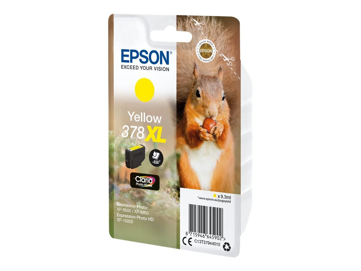 EPSON 4LB Singlepack Yellow 378XL