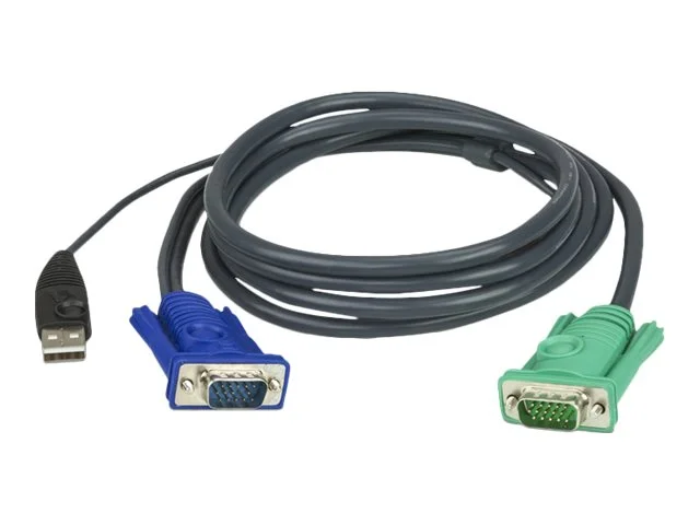 ATEN 2L-5202U KVM-Kabel VGA USB 1,8m