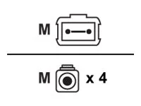 LENOVO ISG 1m MPO-4xLC OM3 MMF Breakout