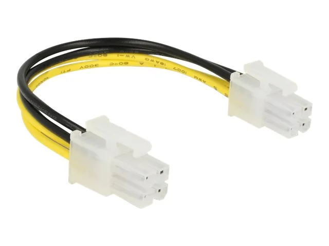 DELOCK Stromkabel P4 > P4 Stecker 15 cm