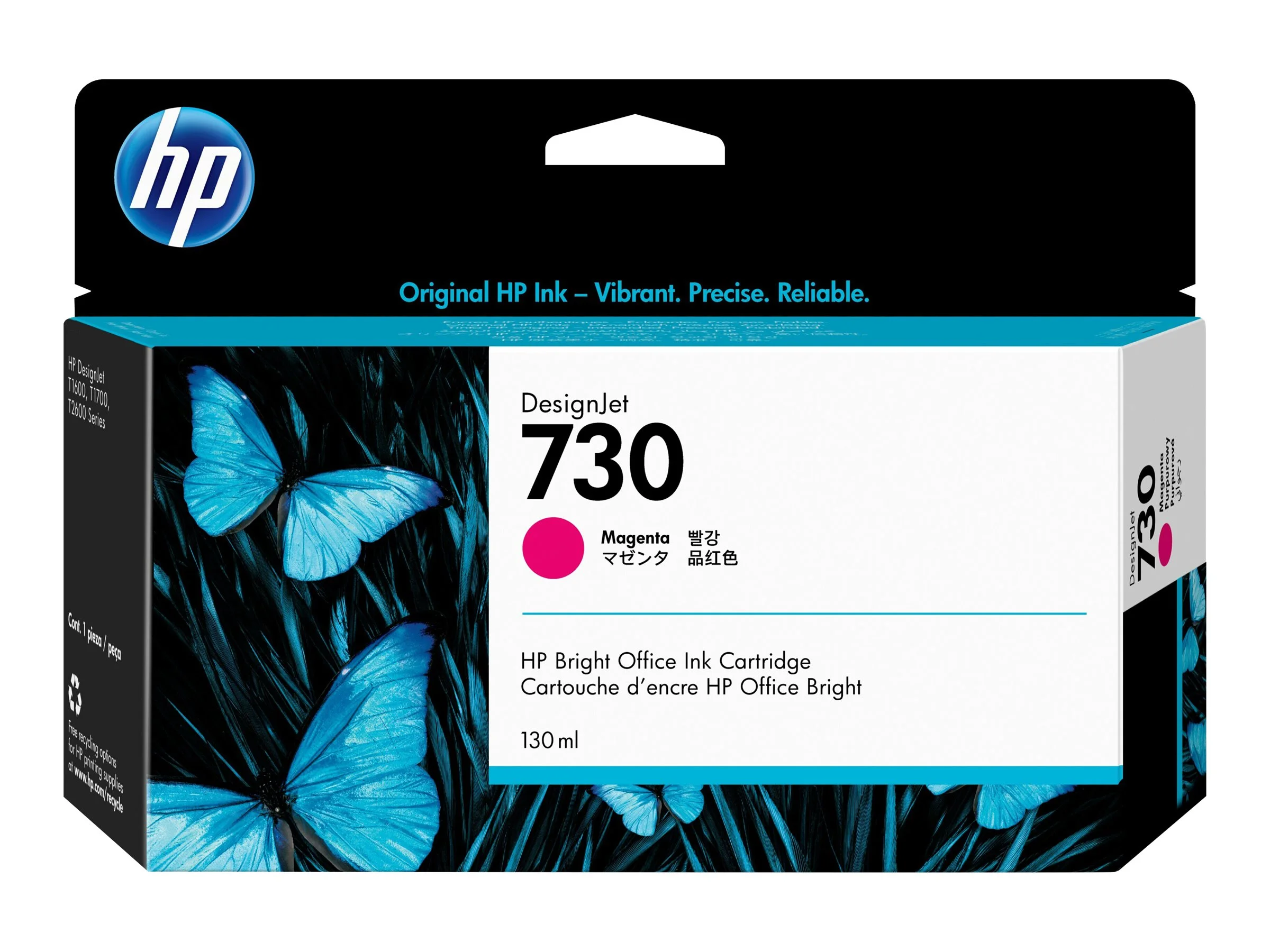 HP 730 130 ml Tinte Magenta