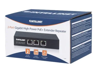 INTELLINET 2 Port Gigabit PoE+ Extender