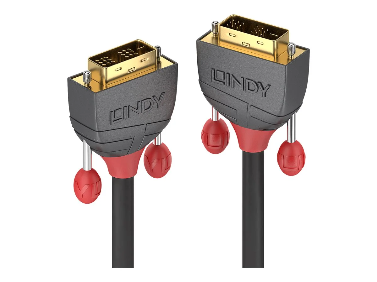 LINDY 15m DVI-D Kabel M/M Anthra Line