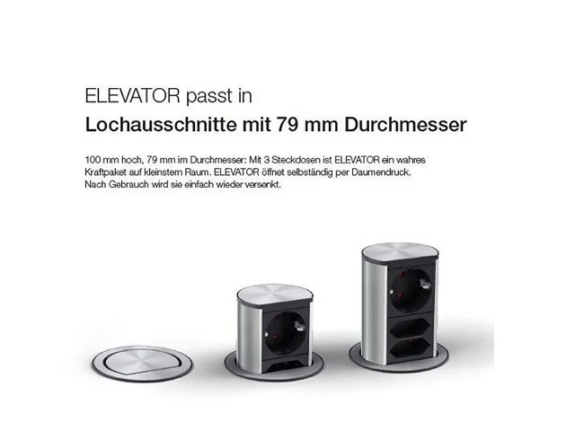 BACHMANN ELEVATOR 1x Schutzkontakt 1x