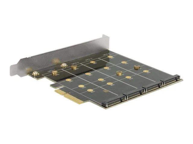 DELOCK PCI Express Karte > 4 x M.2 Key B
