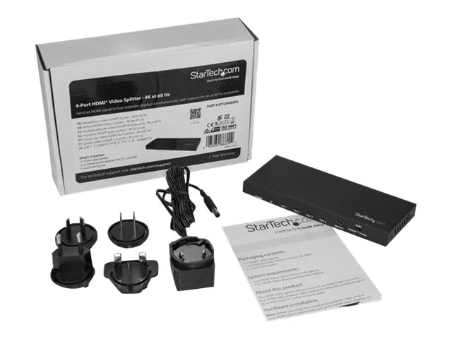 STARTECH 4 Port 4K HDMI Splitter