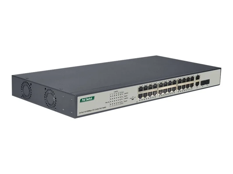 DIGITUS 24-Port Fast Etherent PoE Switch