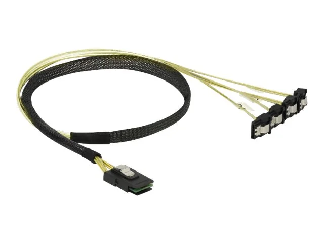 DELOCK Mini SAS SFF-8087 > 4x SATA 0,5 m