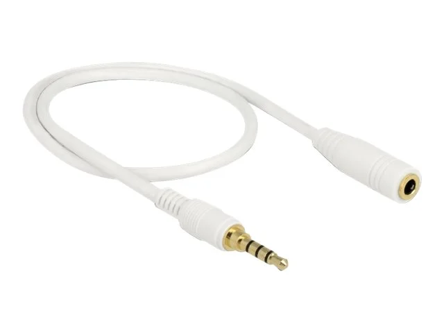 DELOCK Klinkenverlängerungskabel 4P 0,5m