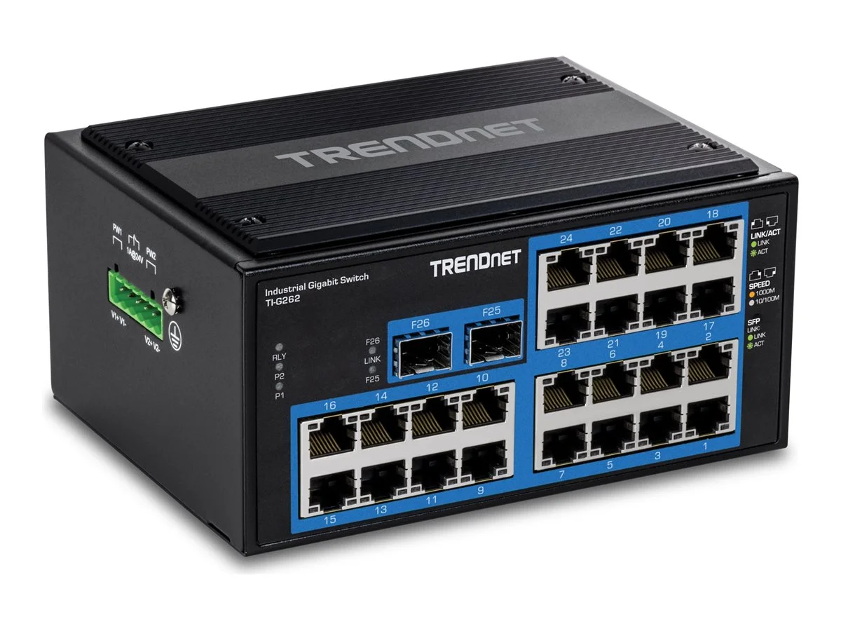 TRENDNET TI-G262 DIN-Rail Switch 26-Port