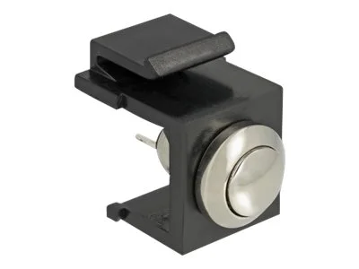 DELOCK Keystone Drucktaster schwarz