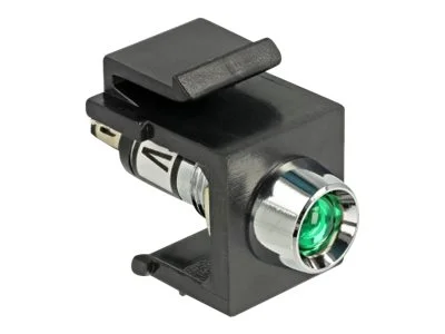 DELOCK Keystone LED grün 6 V schwarz
