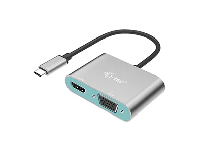 I-TEC USB C Metal HDMI und VGA Adapter