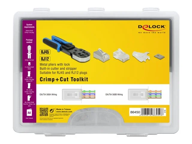DELOCK RJ45 Crimp+Cut Werkzeugset