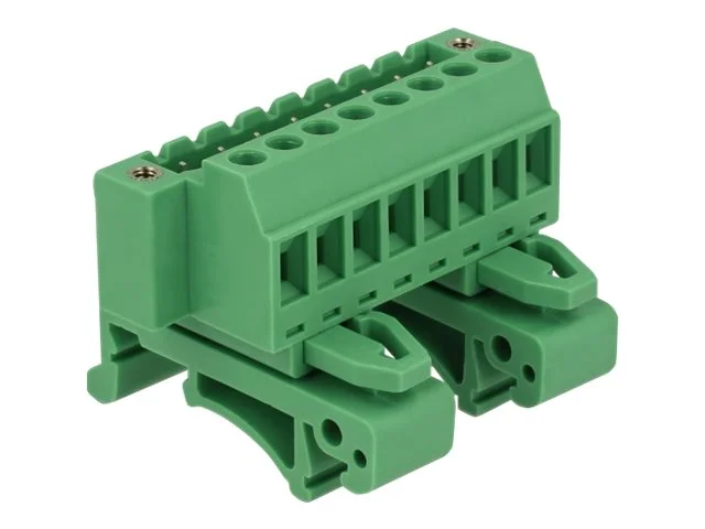 DELOCK Terminalblock Hutschienen 8 Pin