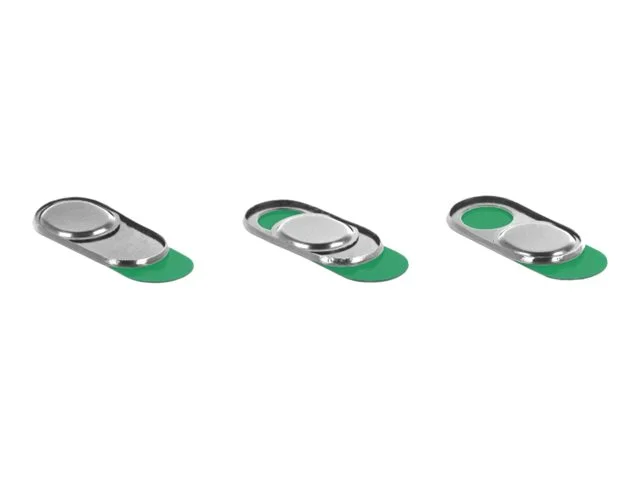 DELOCK Webcam Abdeckung 3 Stück silber