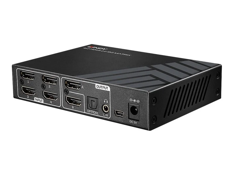LINDY 4x2 HDMI 2.0 18G Matrix Switch