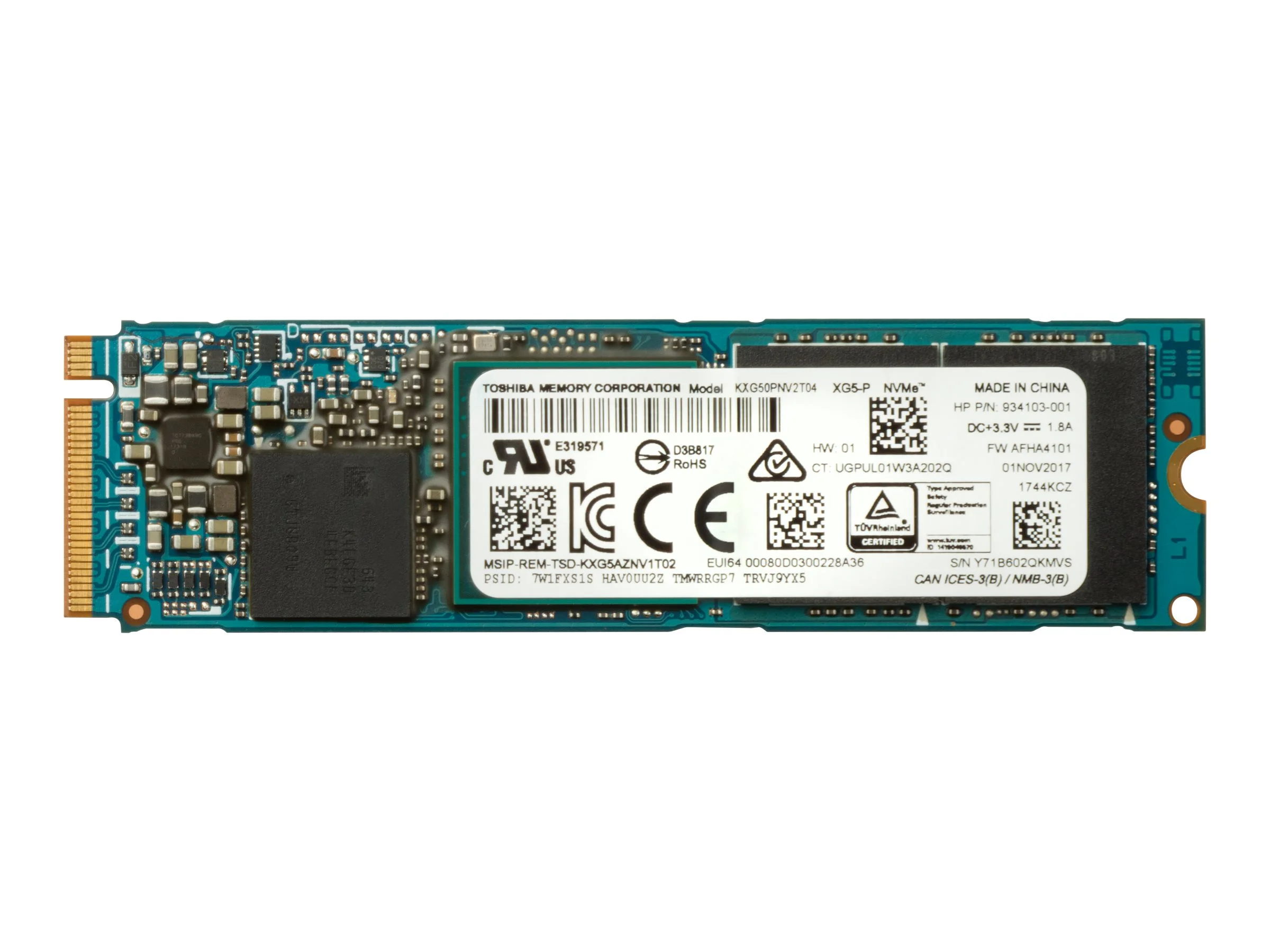 HP ZTrboDrv QuadPro 256GB TLC SSD module