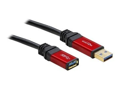 DELOCK Kabel USB 3.0 rot Verlaeng. 1.0m