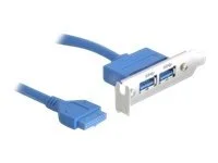DELOCK Slotblech - USB 3.0 2x Port ext.