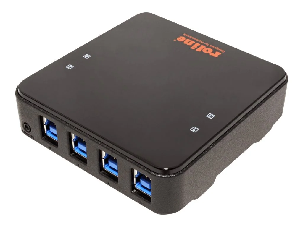 ROLINE USB 3.2 Gen 1 Switch 4 PC 1 Ports