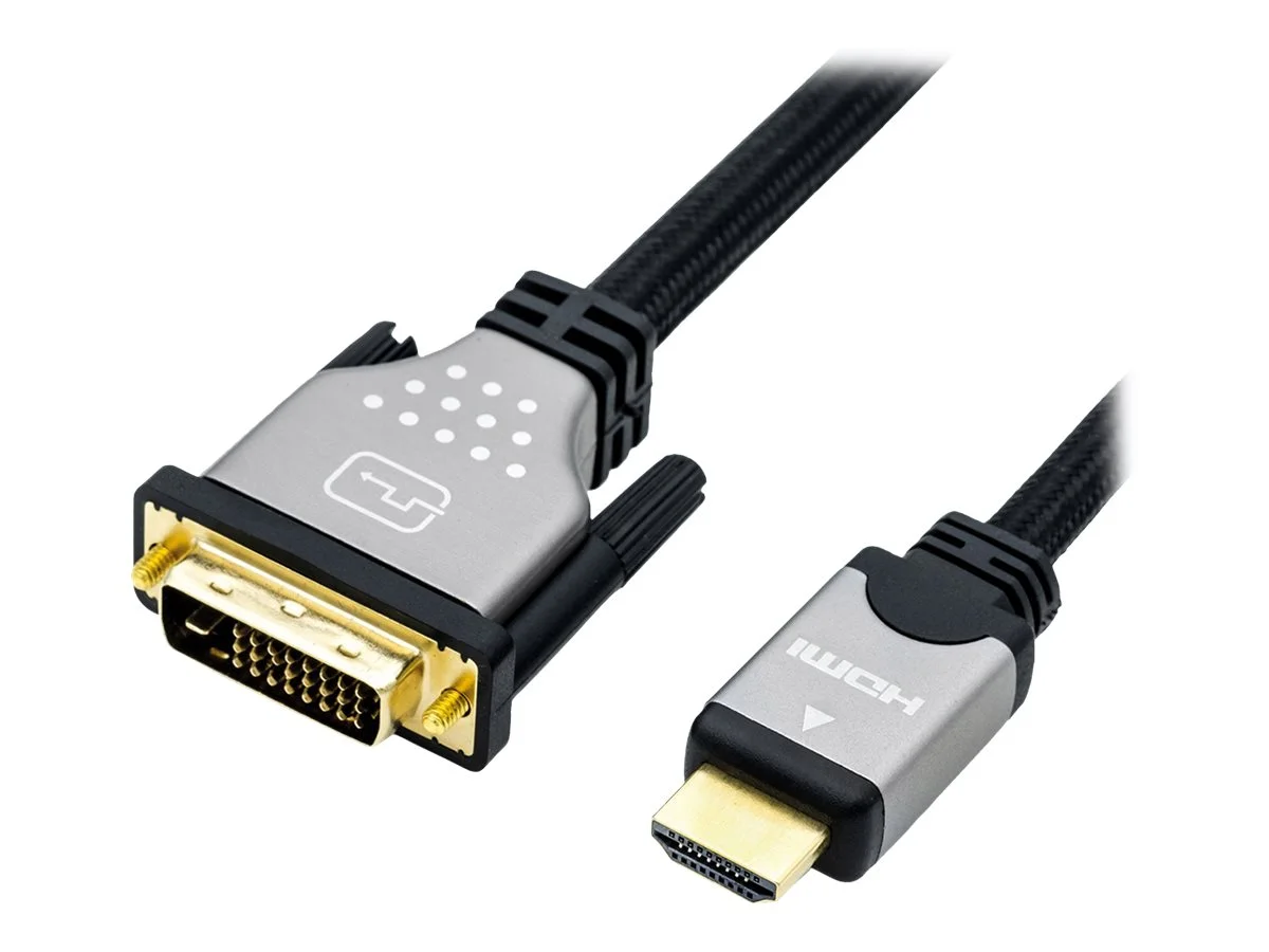 ROLINE Monitorkabel DVI - HDMI ST-ST 2m