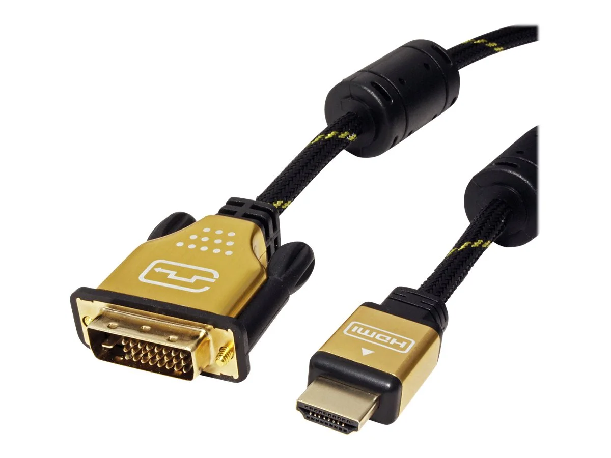 ROLINE GOLD Monitorkabel DVI-HDMI 5m
