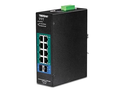 TRENDNET TI-PG102i 10-Port DIN-Rail Sw