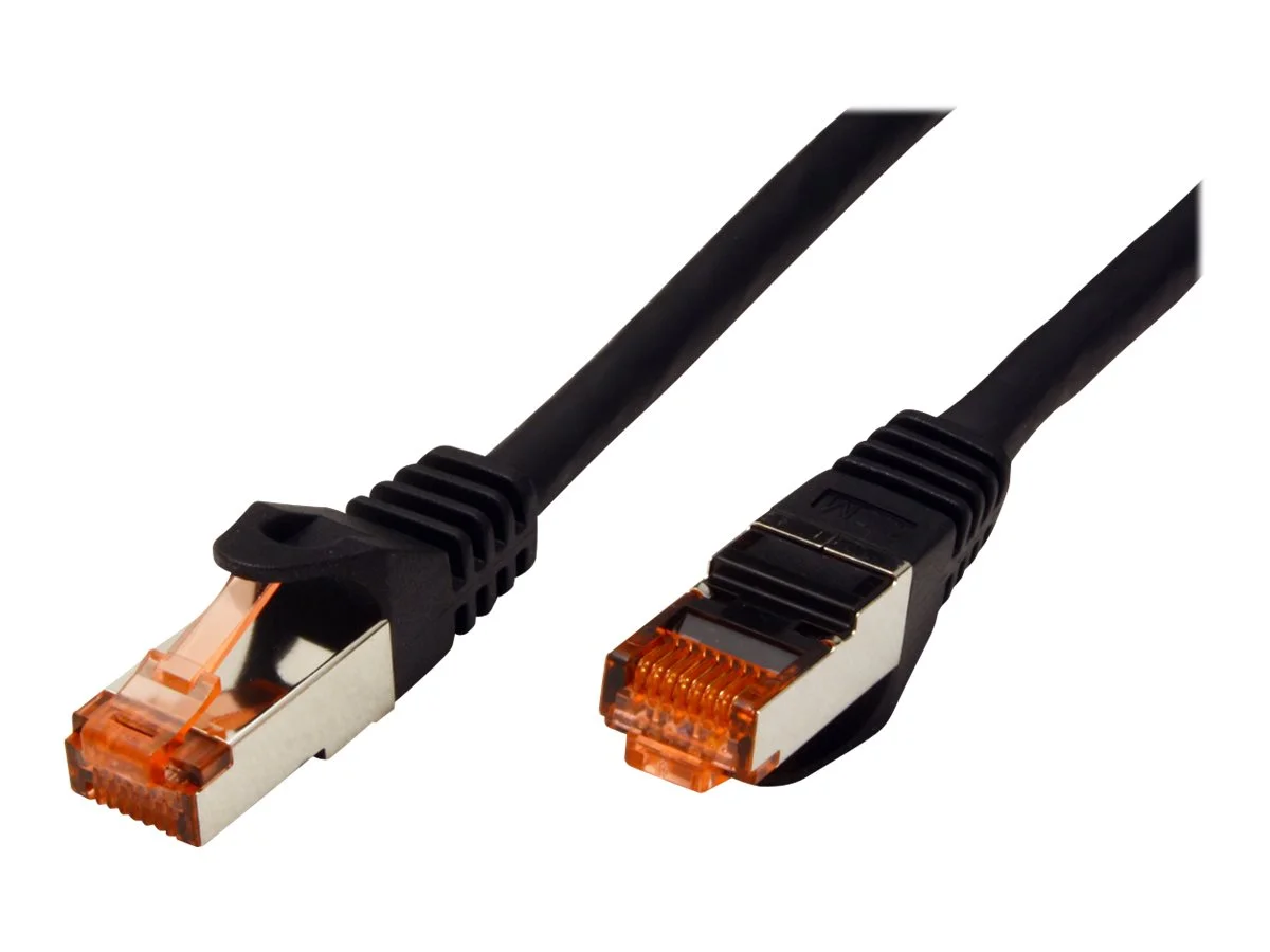 ROLINE Patchkabel Kat.6 S/FTP schwarz 1m