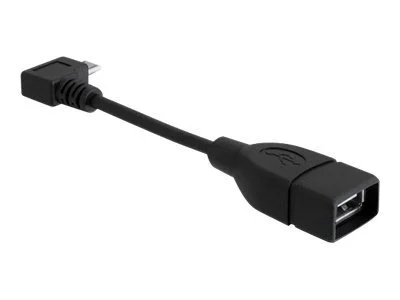 DELOCK Kabel USB micro-B St 90 Grad gew.
