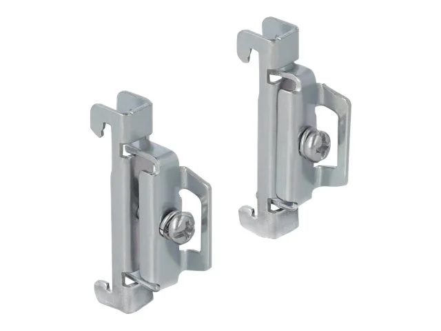 DELOCK Hutschienen Endhalter Edelstahl