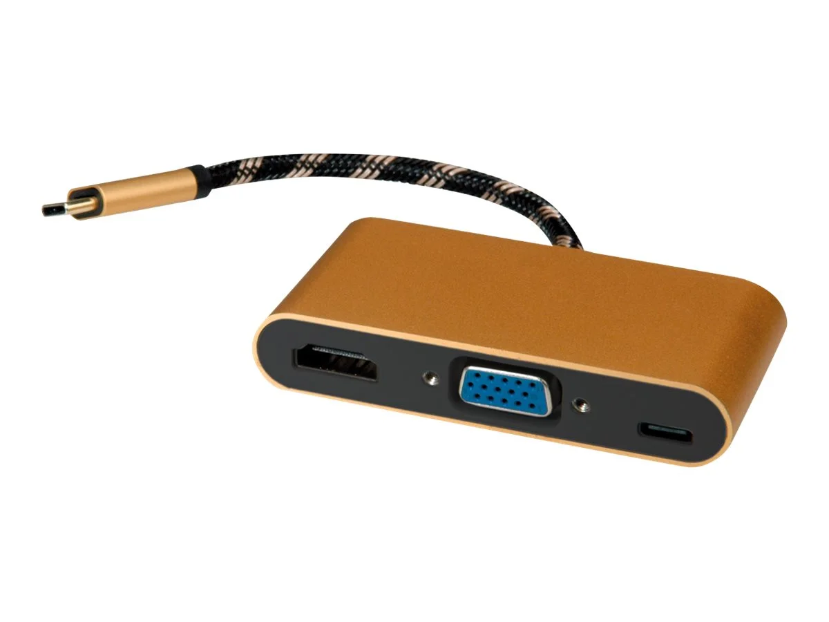 ROLINE GOLD Display Adapter USB TypC-VGA