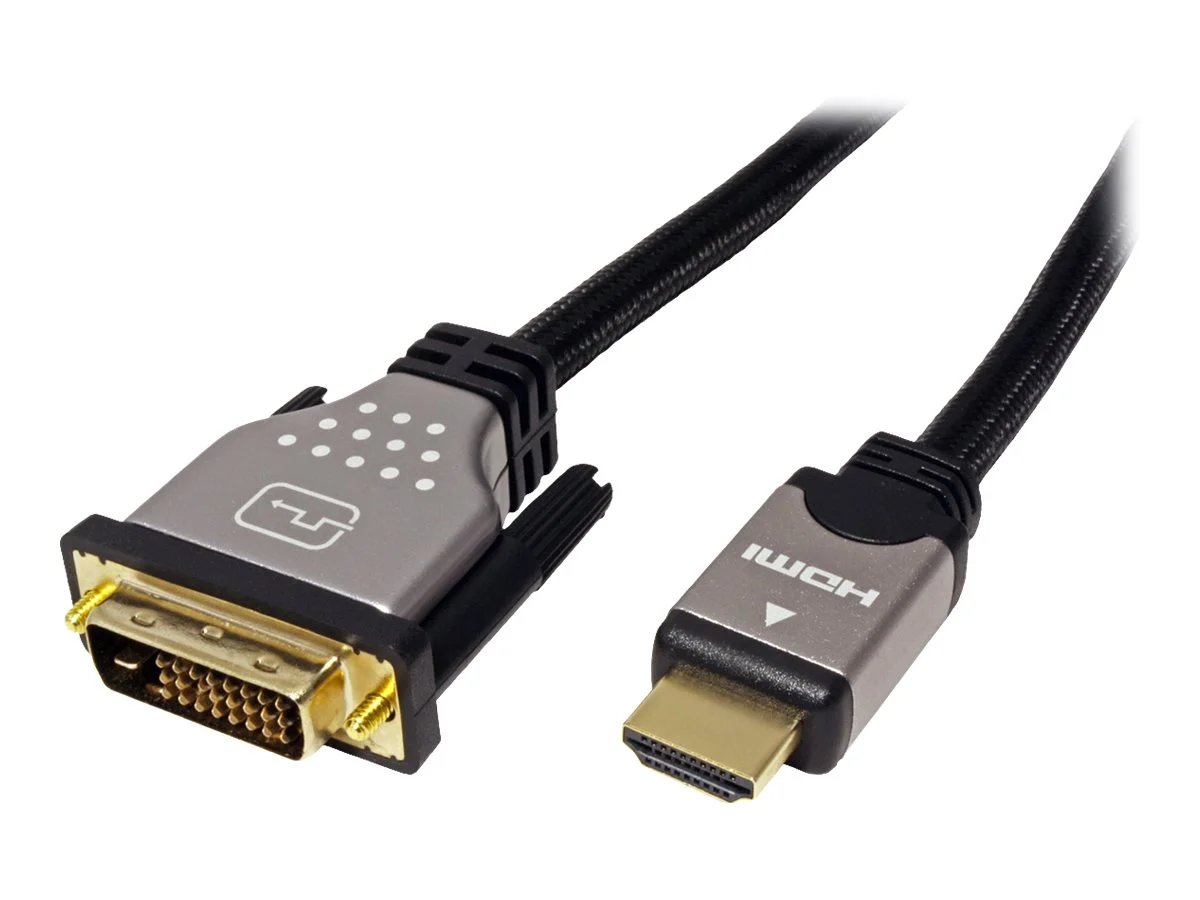 ROLINE Monitorkabel DVI - HDMI ST-ST 5m