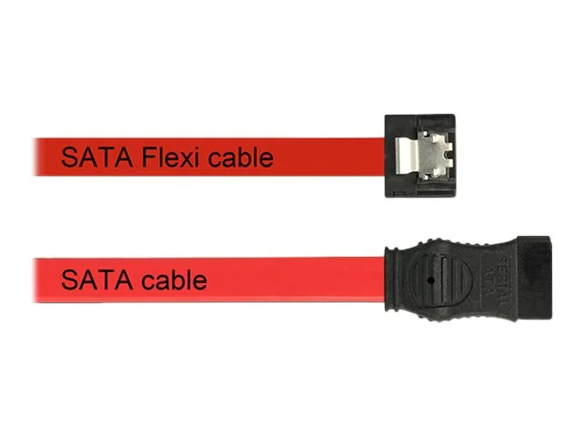 DELOCK Kabel SATA FLEXI 6 Gb/s 20 cm rot