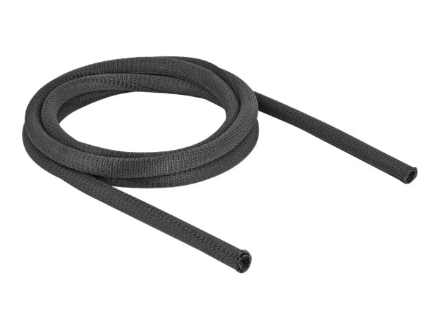 DELOCK Gewebeschlauch 2m x 13mm schwarz