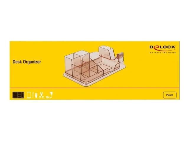 DELOCK Schreibtisch Organizer transparen