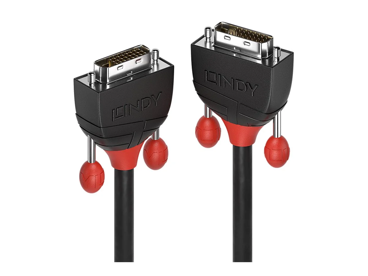 LINDY 3m DVI-D Dual Link Kabel Black