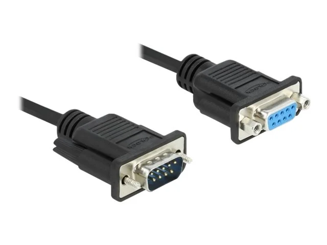 DELOCK Seriell Kabel RS-232 Sub-D9 1m