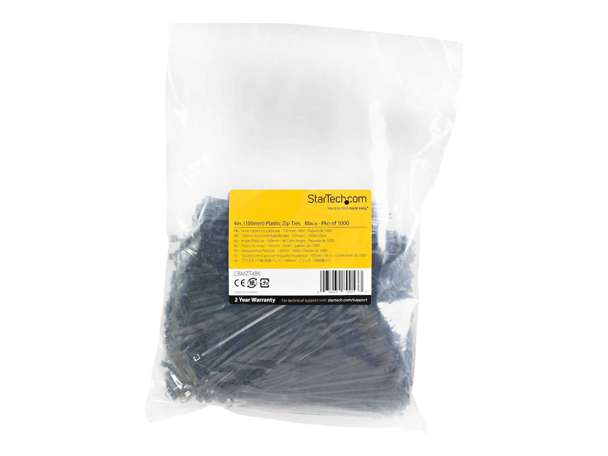 STARTECH Kabelbinder 100x2mm 1000 Stück