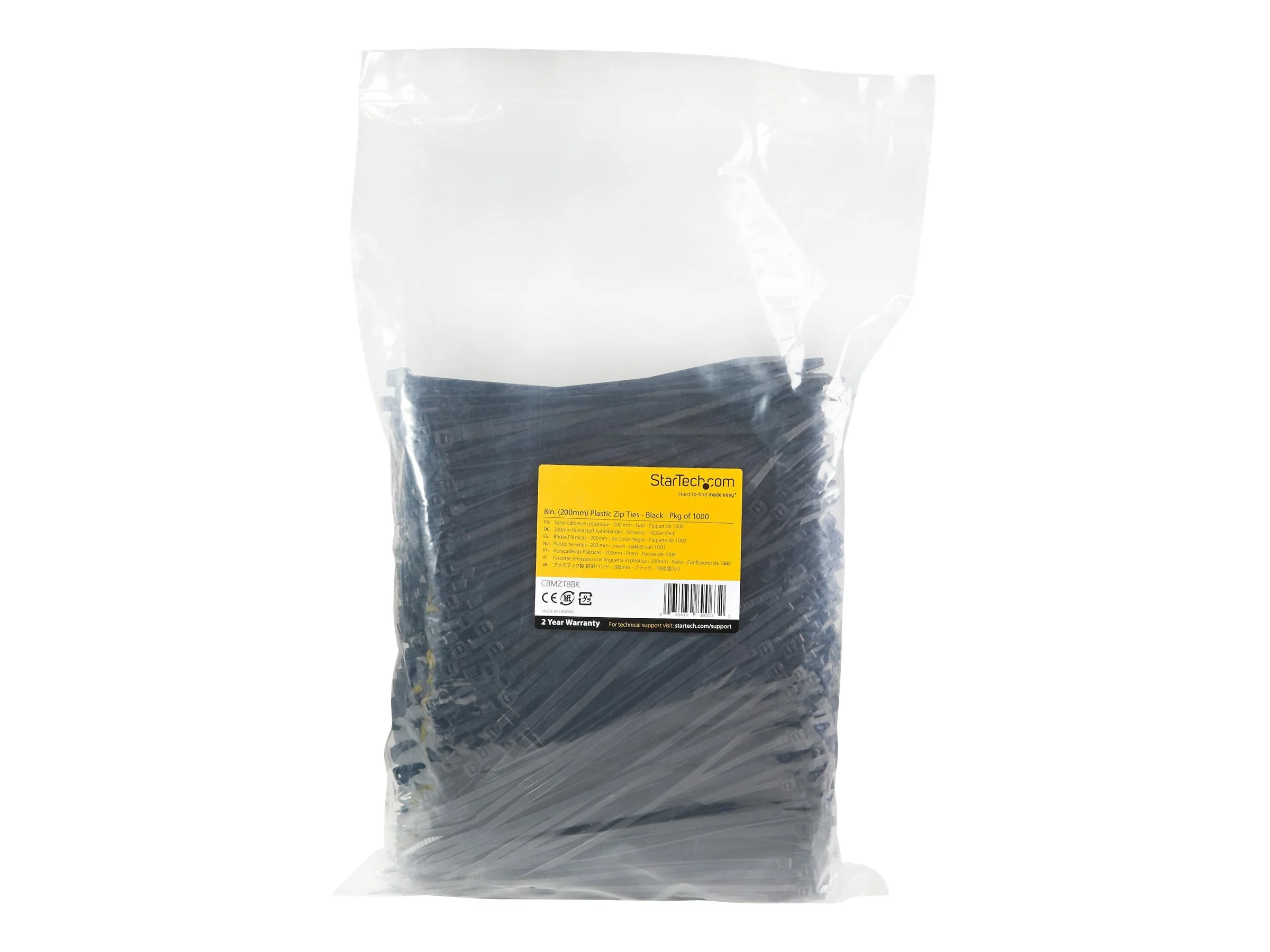 STARTECH Kabelbinder 203x4mm 1000 Stück