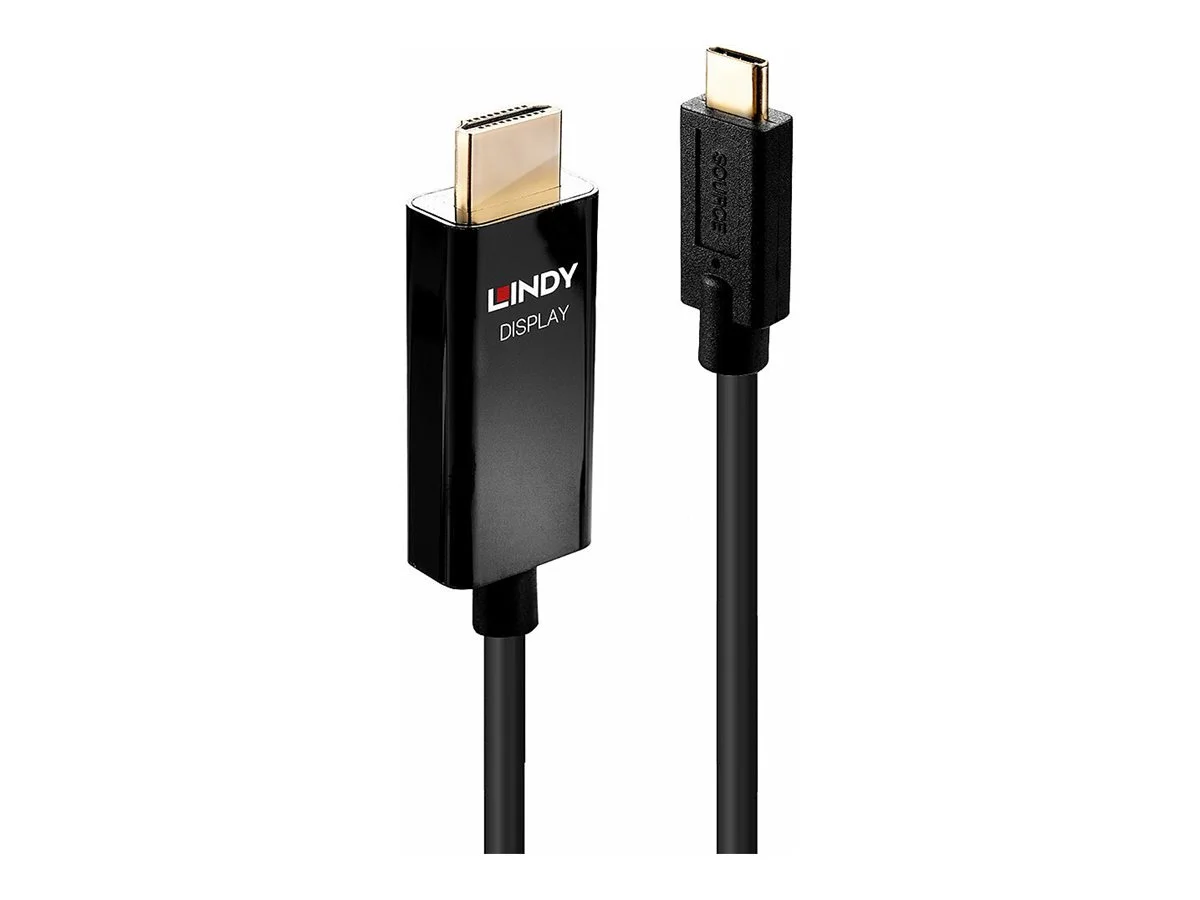 LINDY 1m USB Typ C HDMI 4K60 Kabel HDR