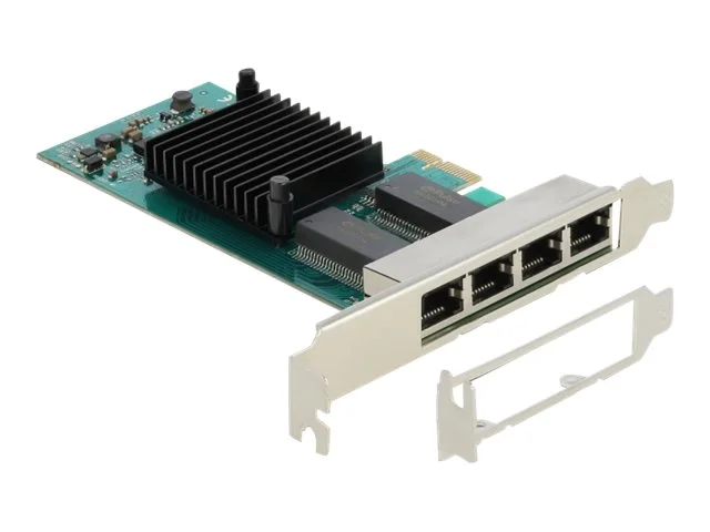 DELOCK PCI Express x1 Karte 4x RJ45 i350